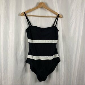 Catalina Black and White One Piece Swimsuit Size Medium 8-10